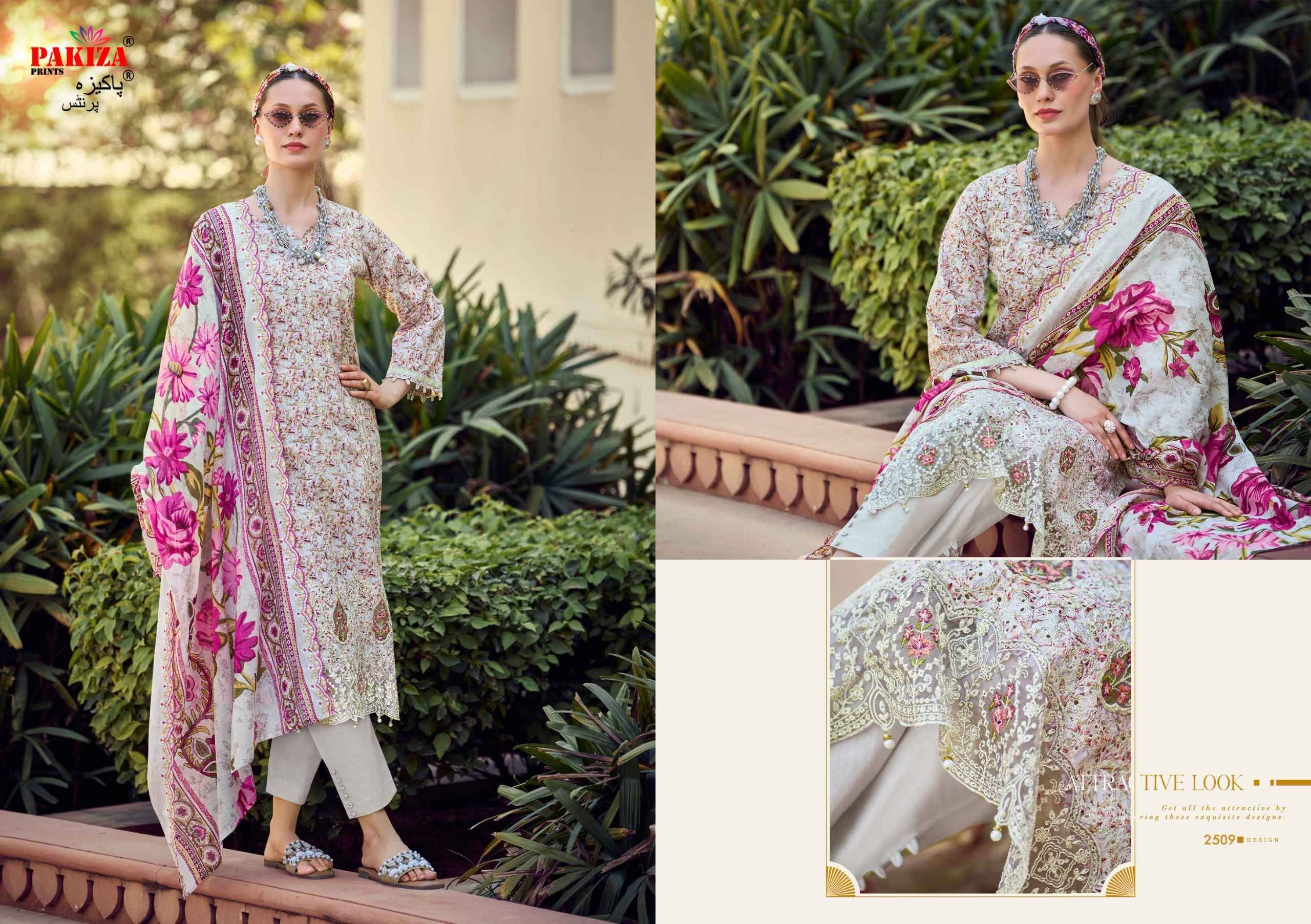 HAYA Vol.25 BY PAKIZA 2501 TO 2510 Series Beautiful Festive Suits Stylish Fancy Colorful Casual Wear & Ethnic Wear Cotton Cambric Lawn Print Dresses At Wholesale Price